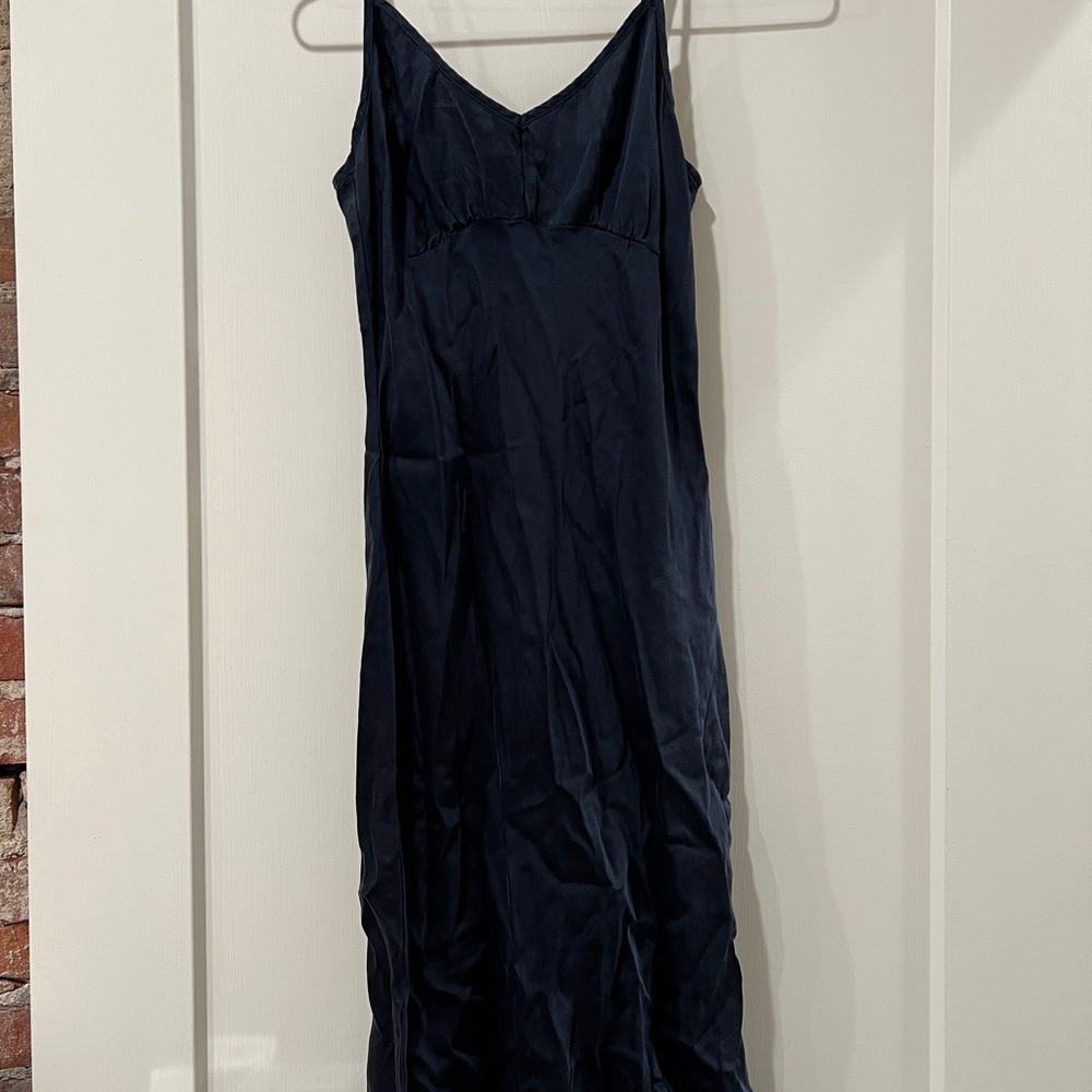 Banana Republic Navy Silk Slip Dress